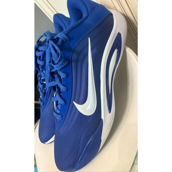 Nike Men\'s A\'One A\'ja Wilson Lace Up Athletic Basketball Shoes Blue Size 14.5